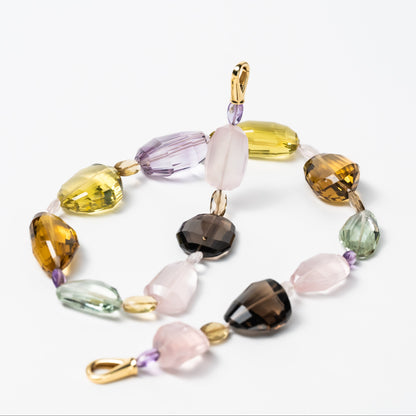 Collana Quarzi Multicolore Lasercut